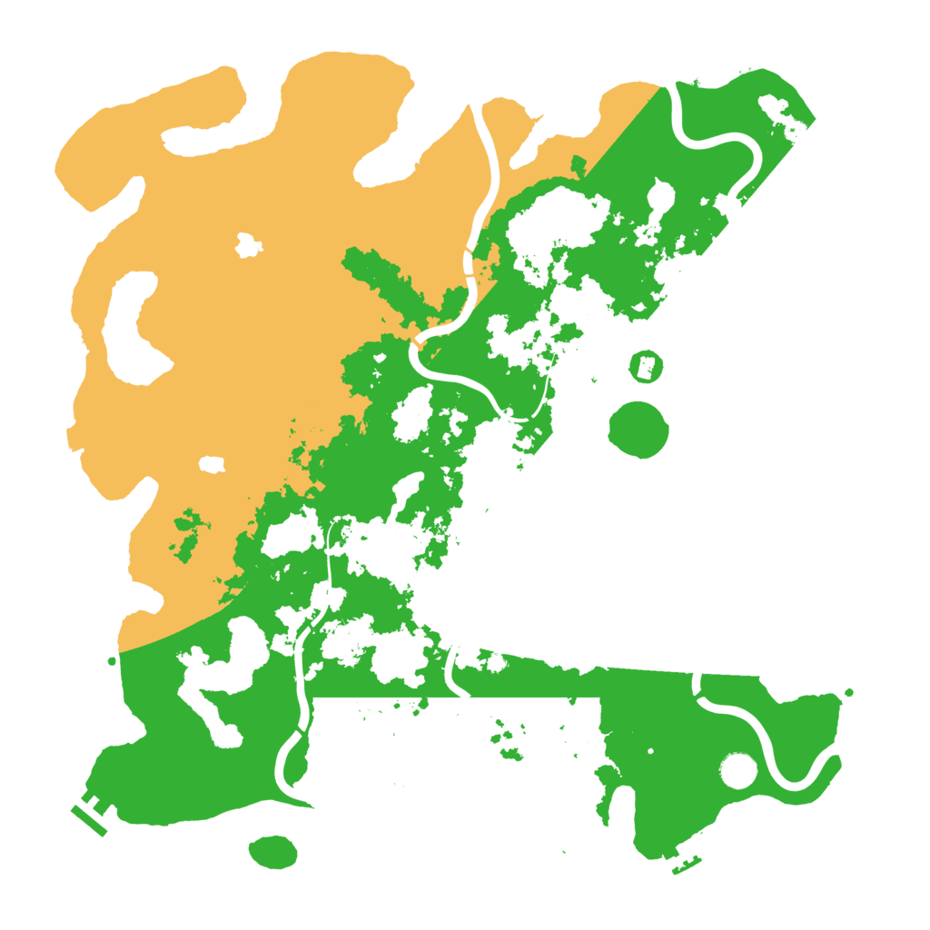 Biome Rust Map: Procedural Map, Size: 4500, Seed: 68713186