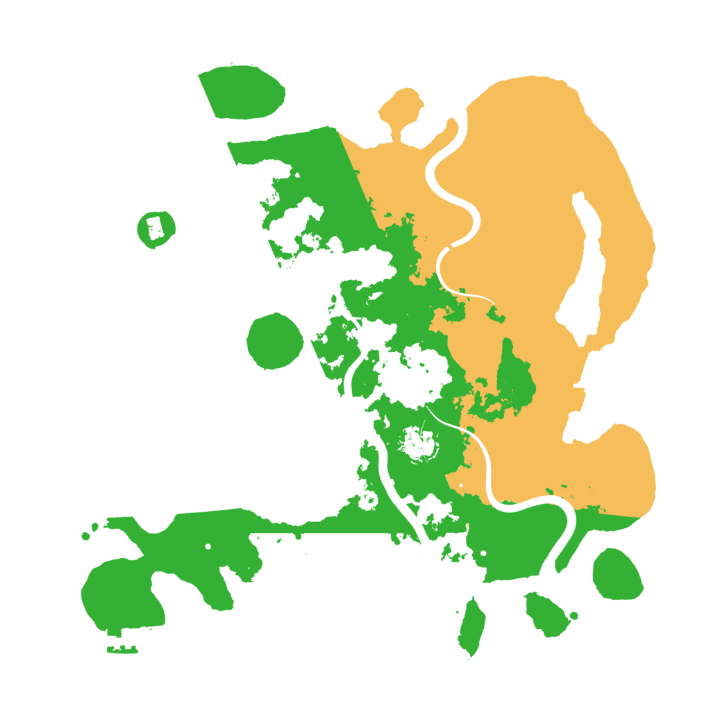 Biome Rust Map: Procedural Map, Size: 3500, Seed: 117358