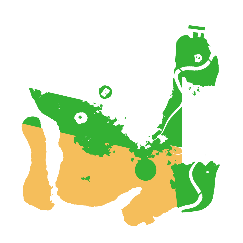 Biome Rust Map: Procedural Map, Size: 3000, Seed: 3945