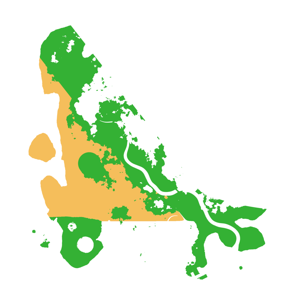 Biome Rust Map: Procedural Map, Size: 3500, Seed: 24550