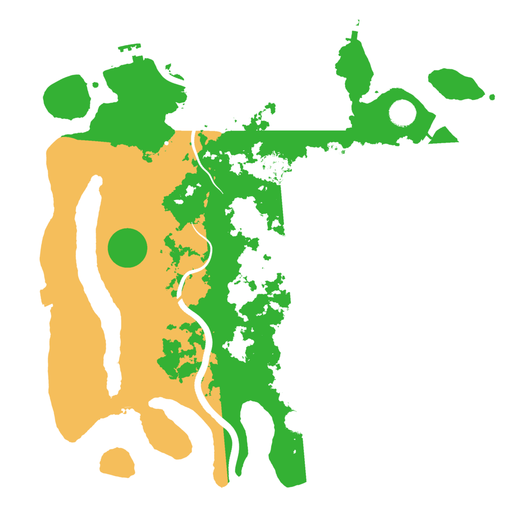 Biome Rust Map: Procedural Map, Size: 3500, Seed: 194857301
