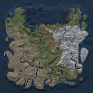 Thumbnail Rust Map: Procedural Map, Size: 5100, Seed: 420, 17 Monuments