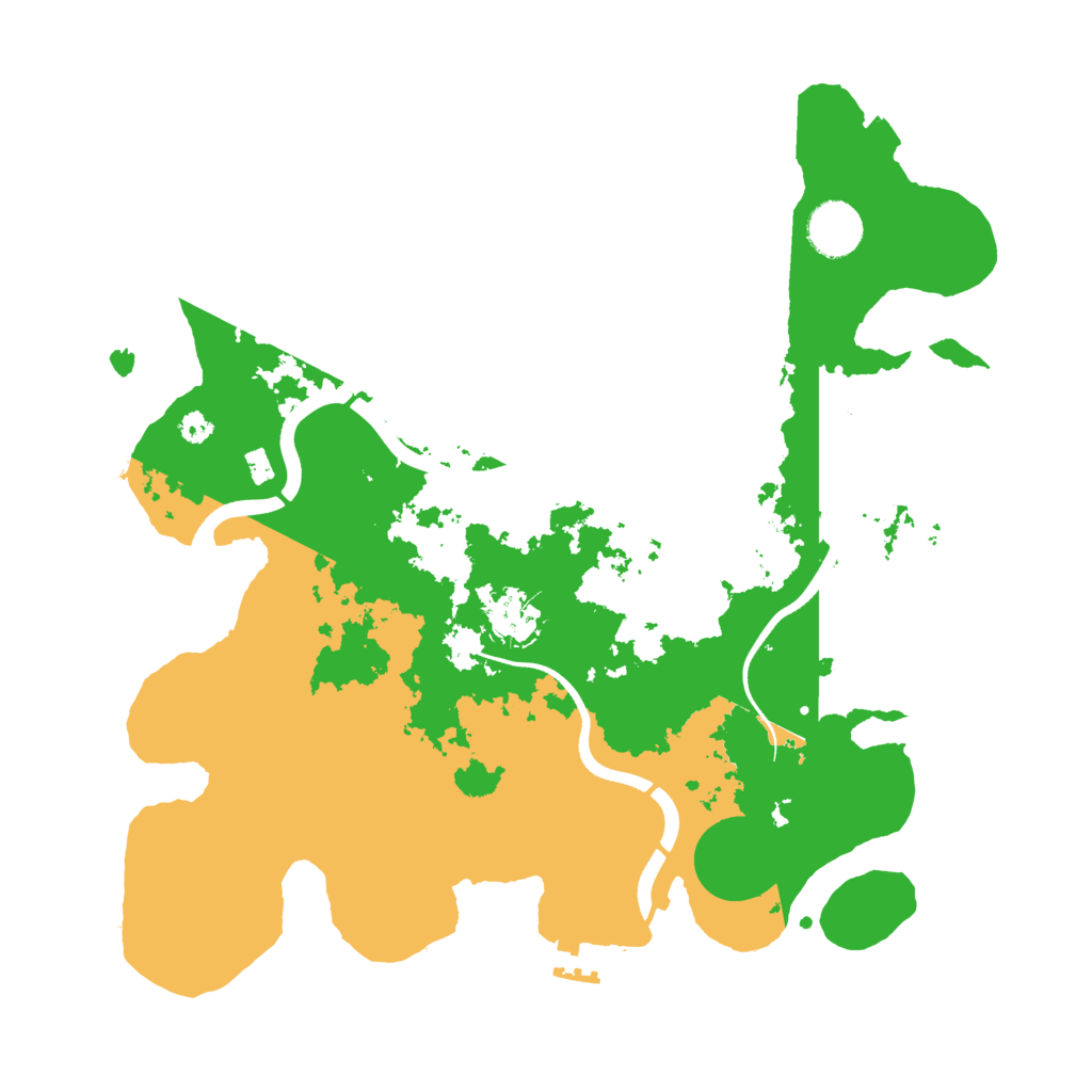 Biome Rust Map: Procedural Map, Size: 3500, Seed: 860092529