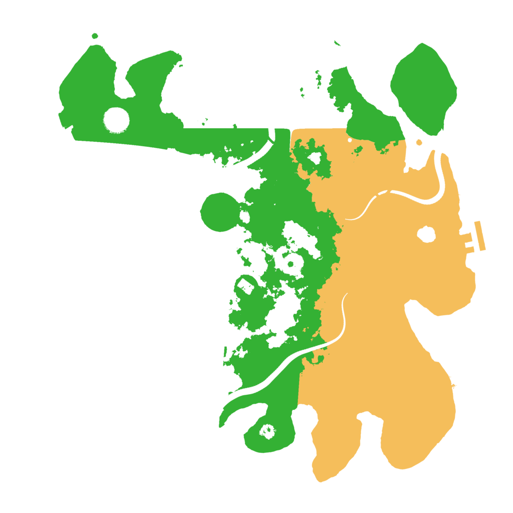 Biome Rust Map: Procedural Map, Size: 3500, Seed: 1681035230