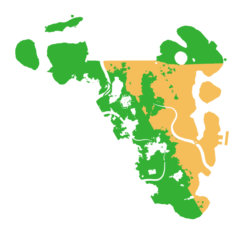 Biome Rust Map: Procedural Map, Size: 3500, Seed: 700925502