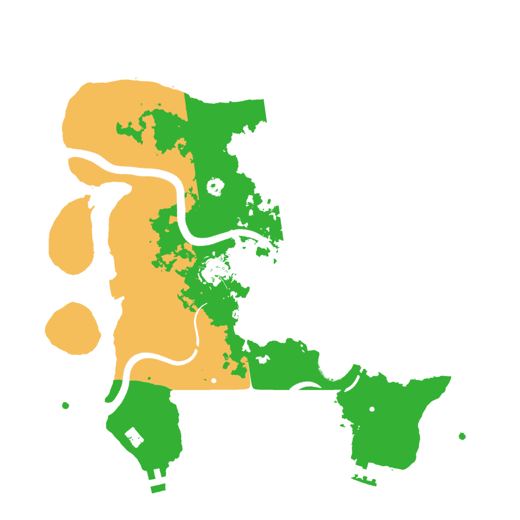 Biome Rust Map: Procedural Map, Size: 3000, Seed: 25309