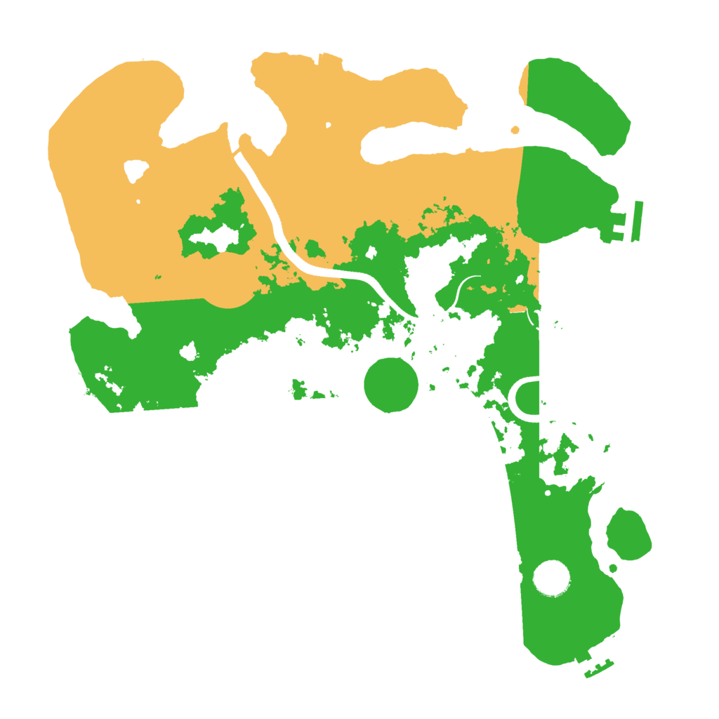 Biome Rust Map: Procedural Map, Size: 3500, Seed: 1957605738
