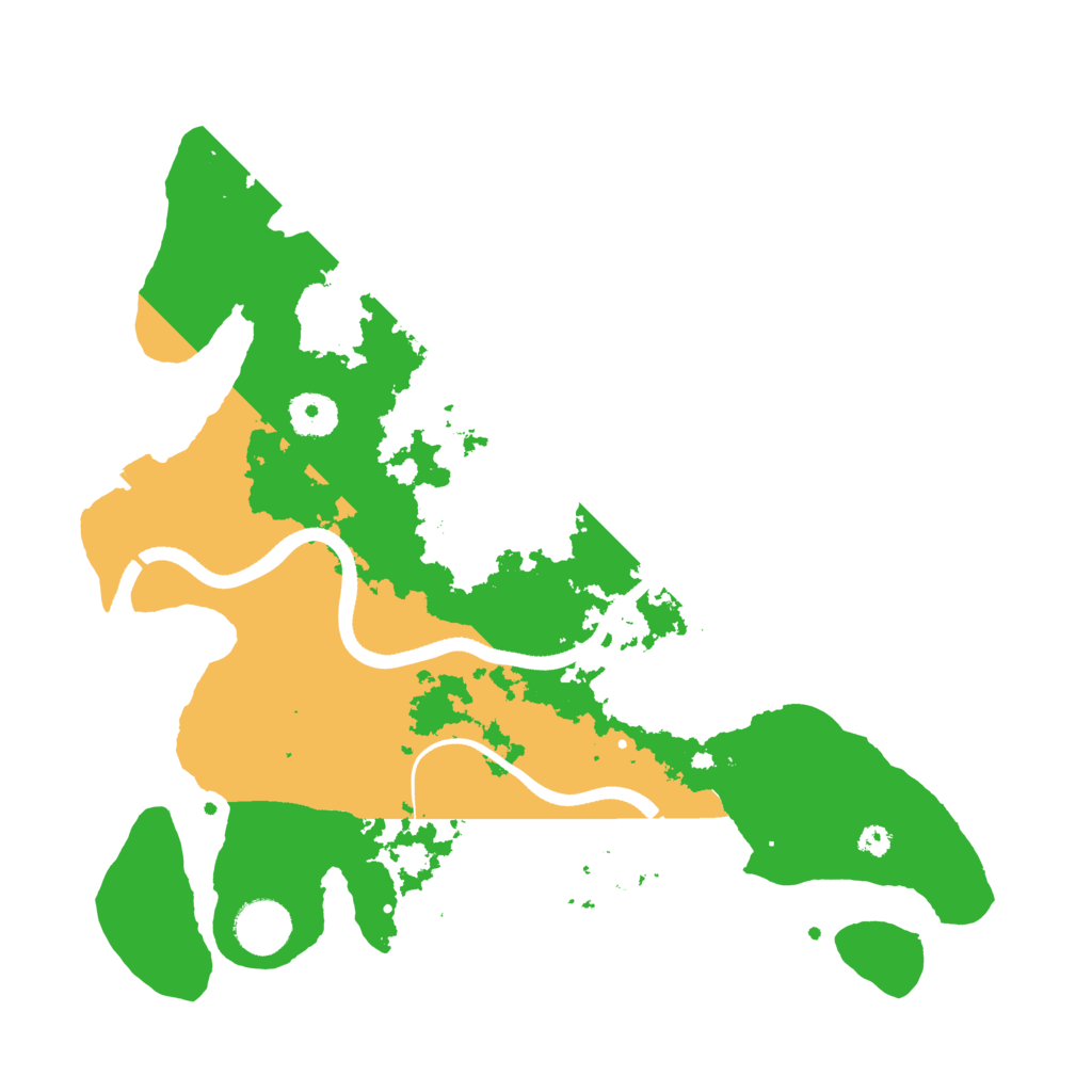 Biome Rust Map: Procedural Map, Size: 3500, Seed: 203782124