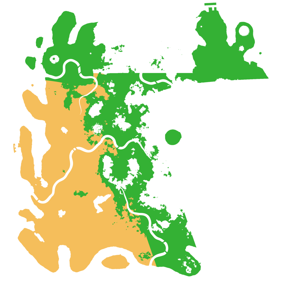 Biome Rust Map: Procedural Map, Size: 5000, Seed: 839972768