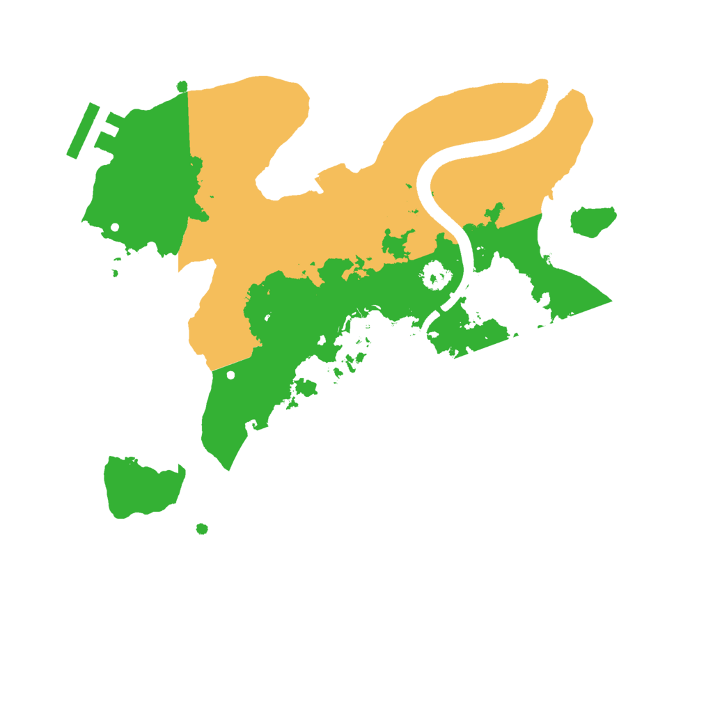 Biome Rust Map: Procedural Map, Size: 2500, Seed: 633832330