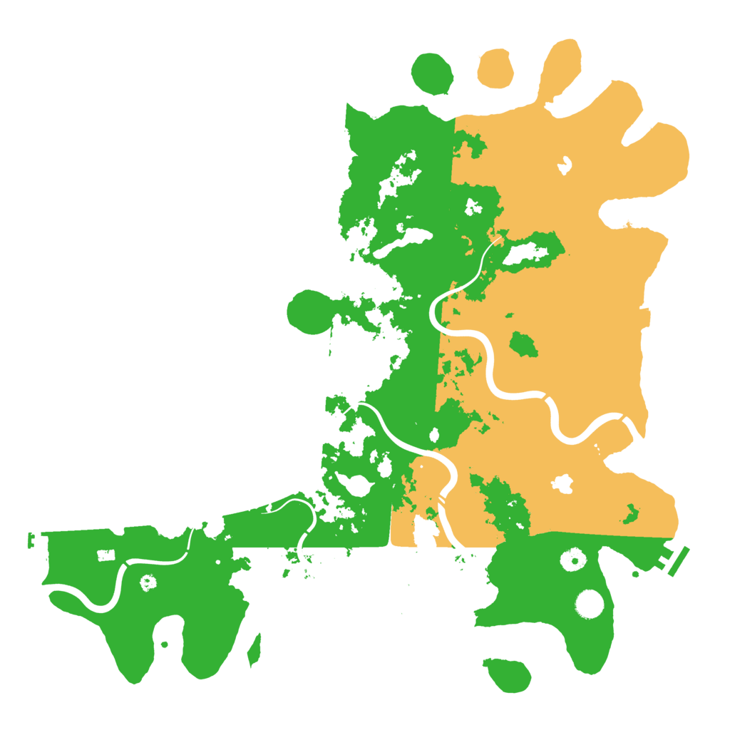Biome Rust Map: Procedural Map, Size: 4500, Seed: 2026522