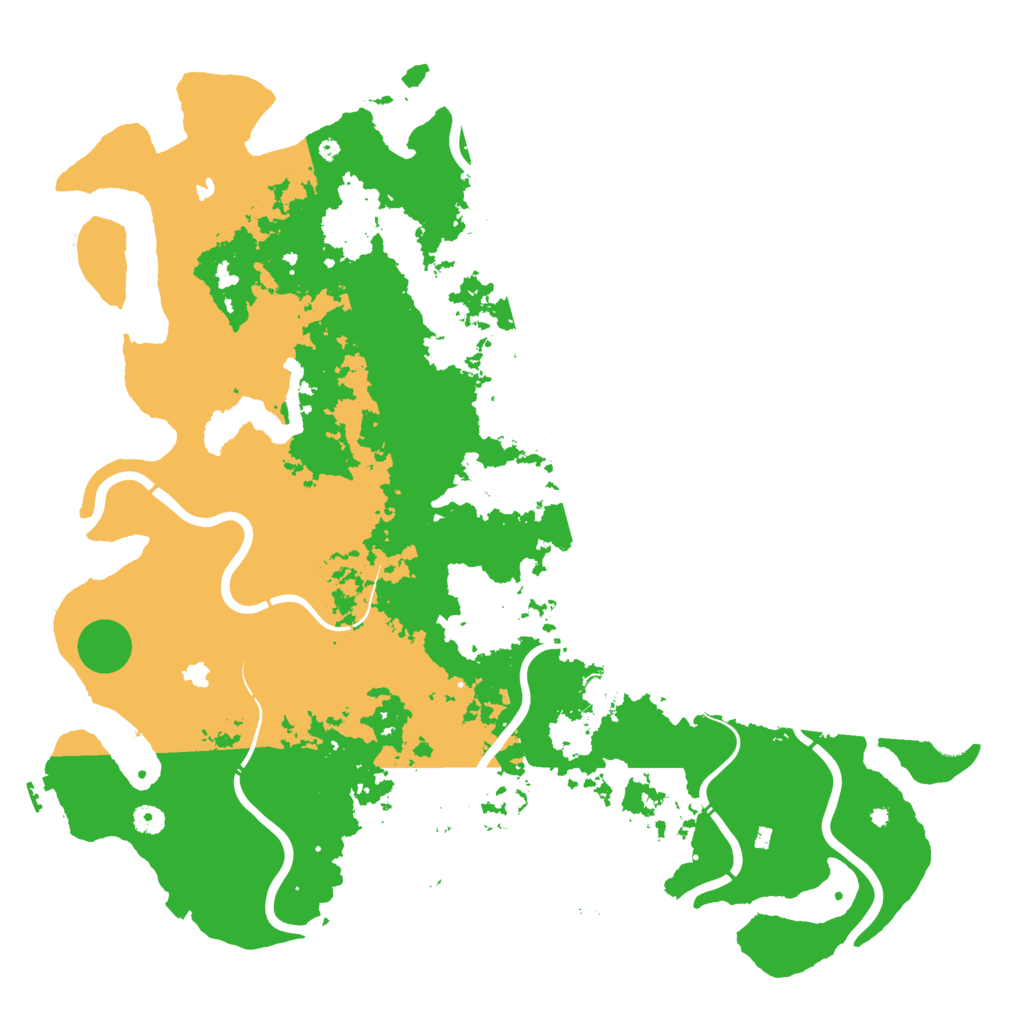 Biome Rust Map: Procedural Map, Size: 4999, Seed: 499