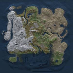 Thumbnail Rust Map: Procedural Map, Size: 4000, Seed: 1820134880, 16 Monuments