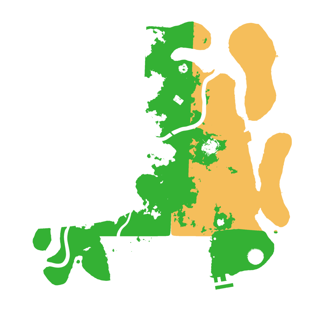 Biome Rust Map: Procedural Map, Size: 3500, Seed: 209335900