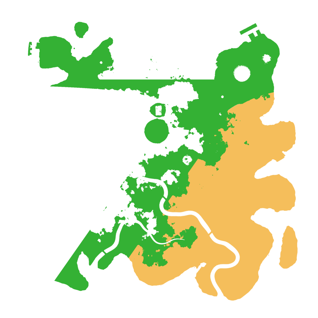 Biome Rust Map: Procedural Map, Size: 3500, Seed: 9678