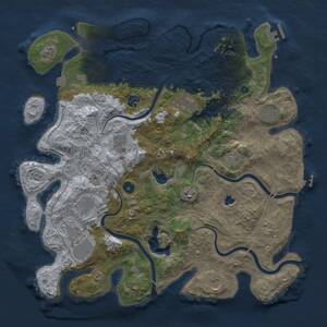 Thumbnail Rust Map: Procedural Map, Size: 4250, Seed: 2135568820, 17 Monuments