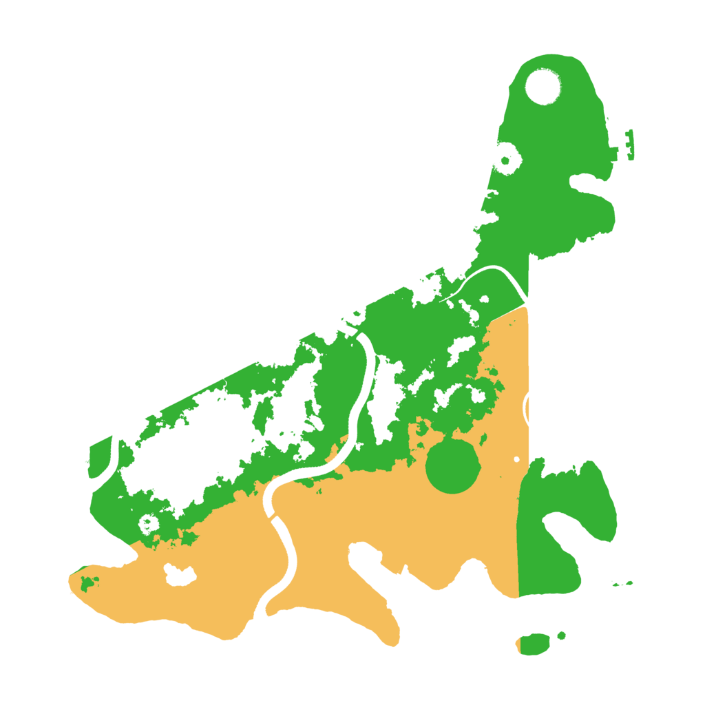Biome Rust Map: Procedural Map, Size: 3500, Seed: 283052061