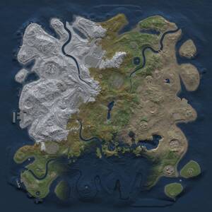 Thumbnail Rust Map: Procedural Map, Size: 4250, Seed: 429342799, 15 Monuments