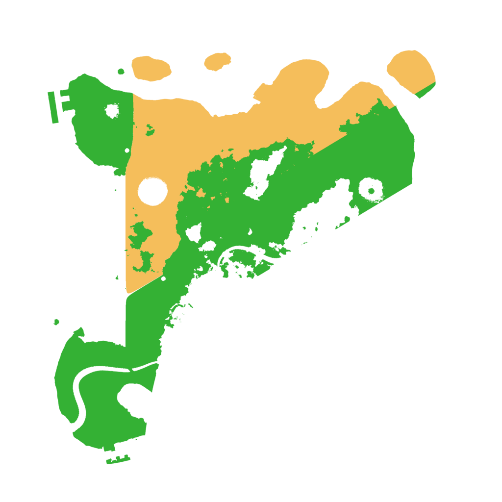 Biome Rust Map: Procedural Map, Size: 3200, Seed: 896715912