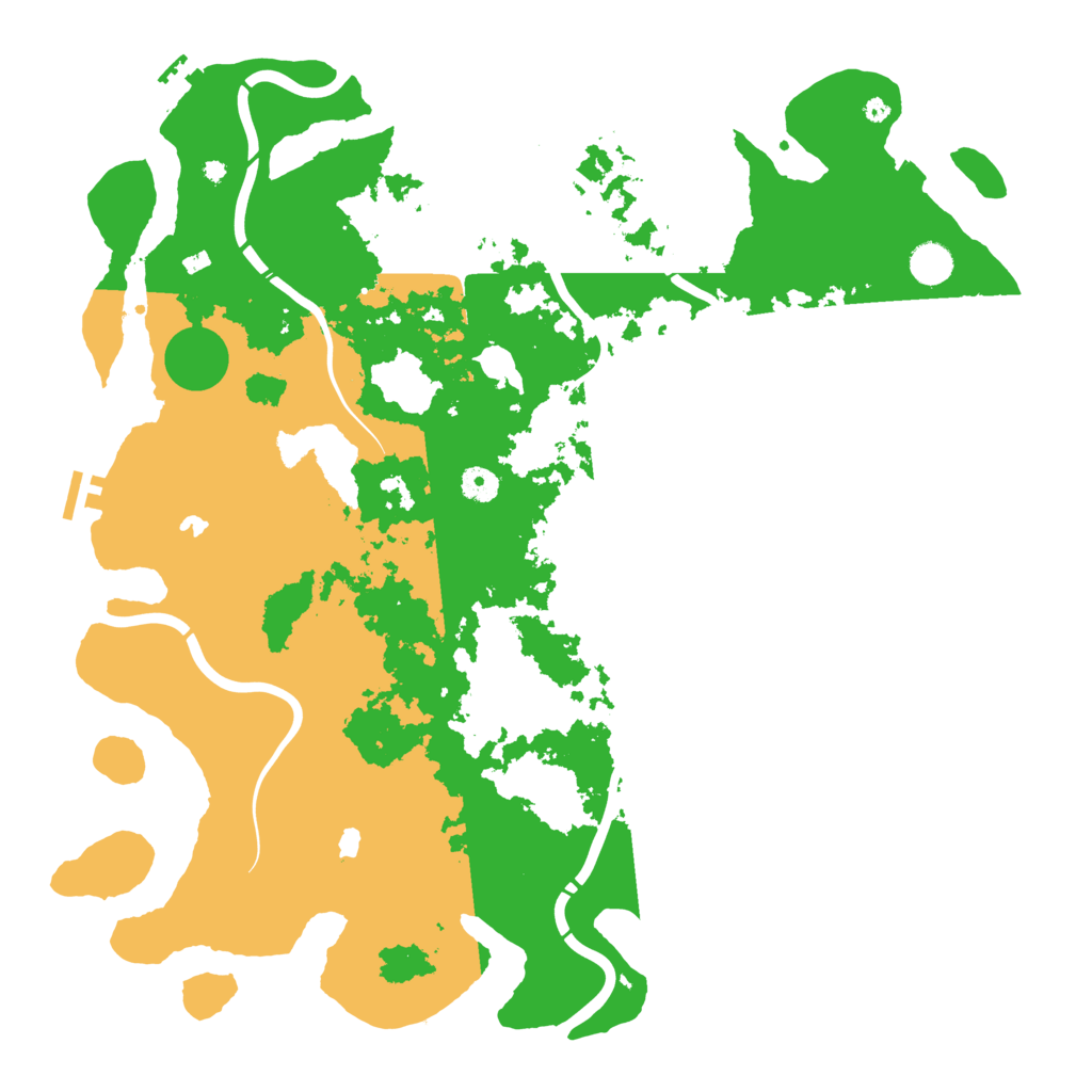 Biome Rust Map: Procedural Map, Size: 4500, Seed: 1810471101