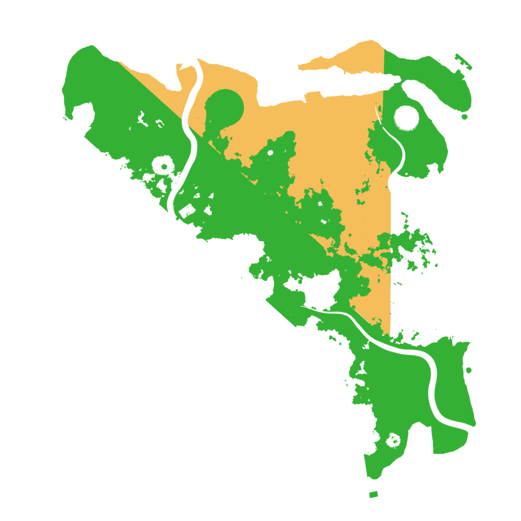 Biome Rust Map: Procedural Map, Size: 3700, Seed: 329642275