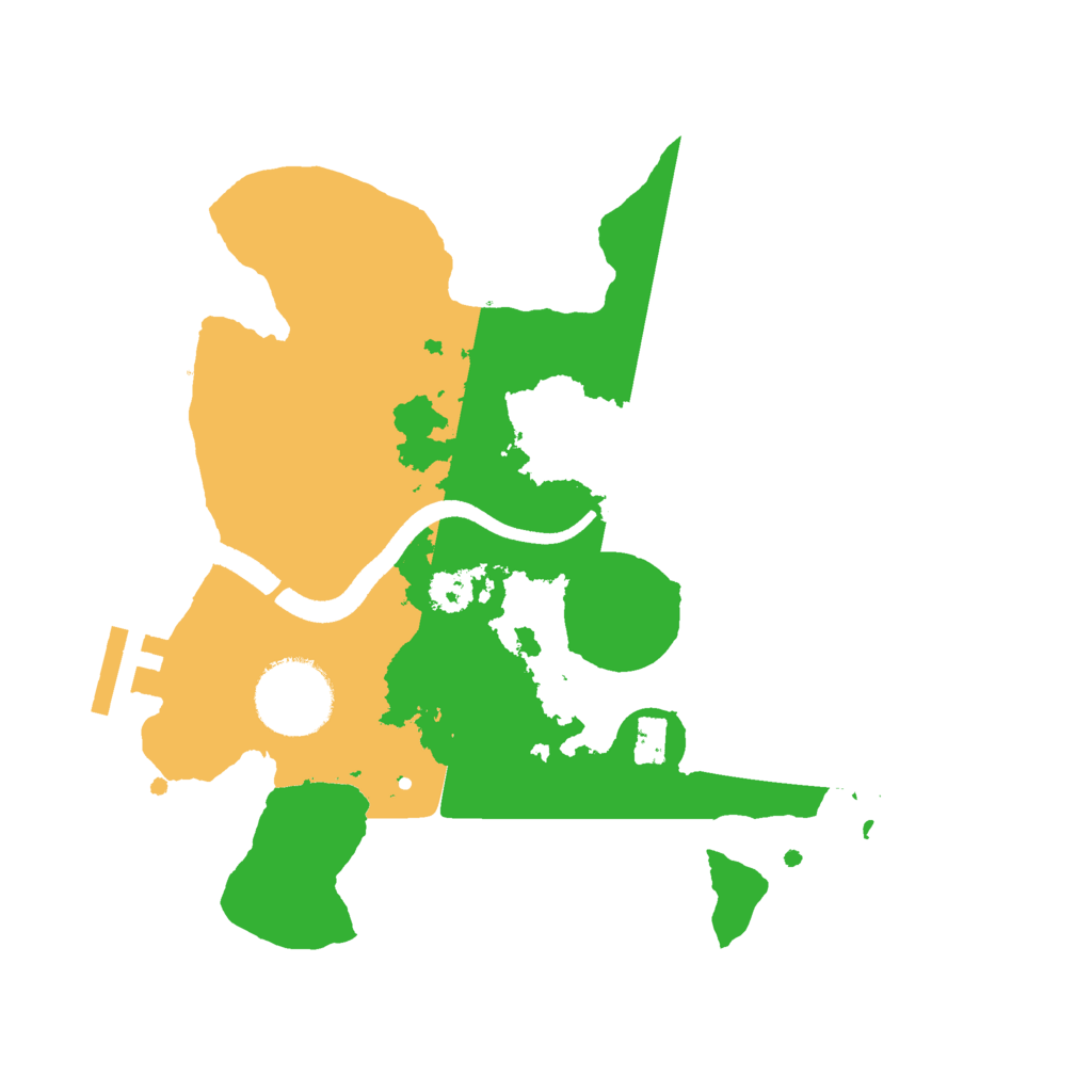 Biome Rust Map: Procedural Map, Size: 2500, Seed: 1927315332