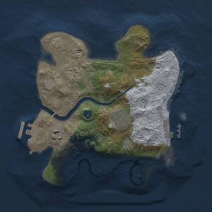 Thumbnail Rust Map: Procedural Map, Size: 2500, Seed: 1927315332, 9 Monuments