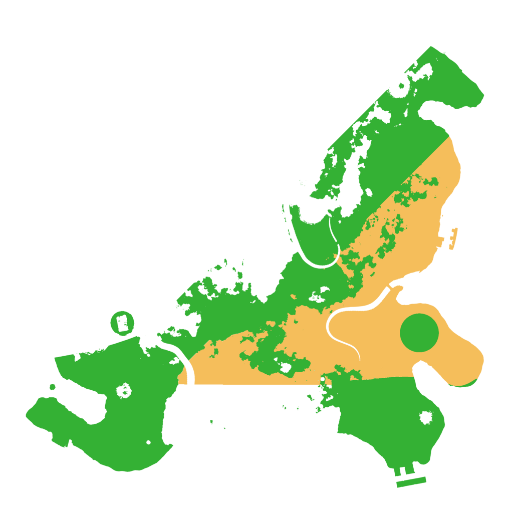 Biome Rust Map: Procedural Map, Size: 3500, Seed: 973153