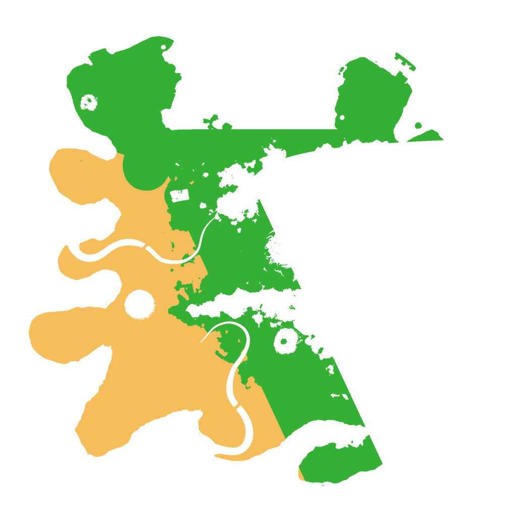 Biome Rust Map: Procedural Map, Size: 3100, Seed: 1100000