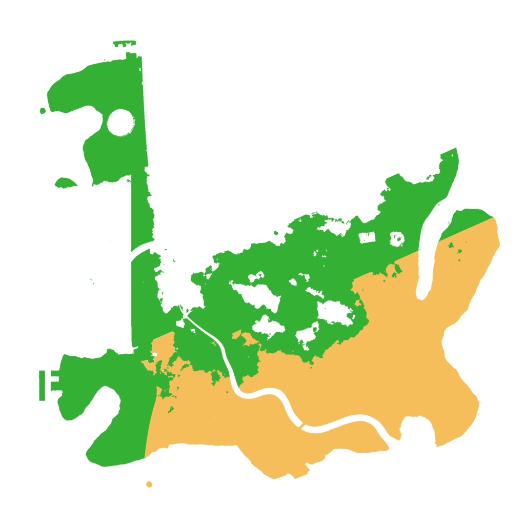 Biome Rust Map: Procedural Map, Size: 3500, Seed: 593290074