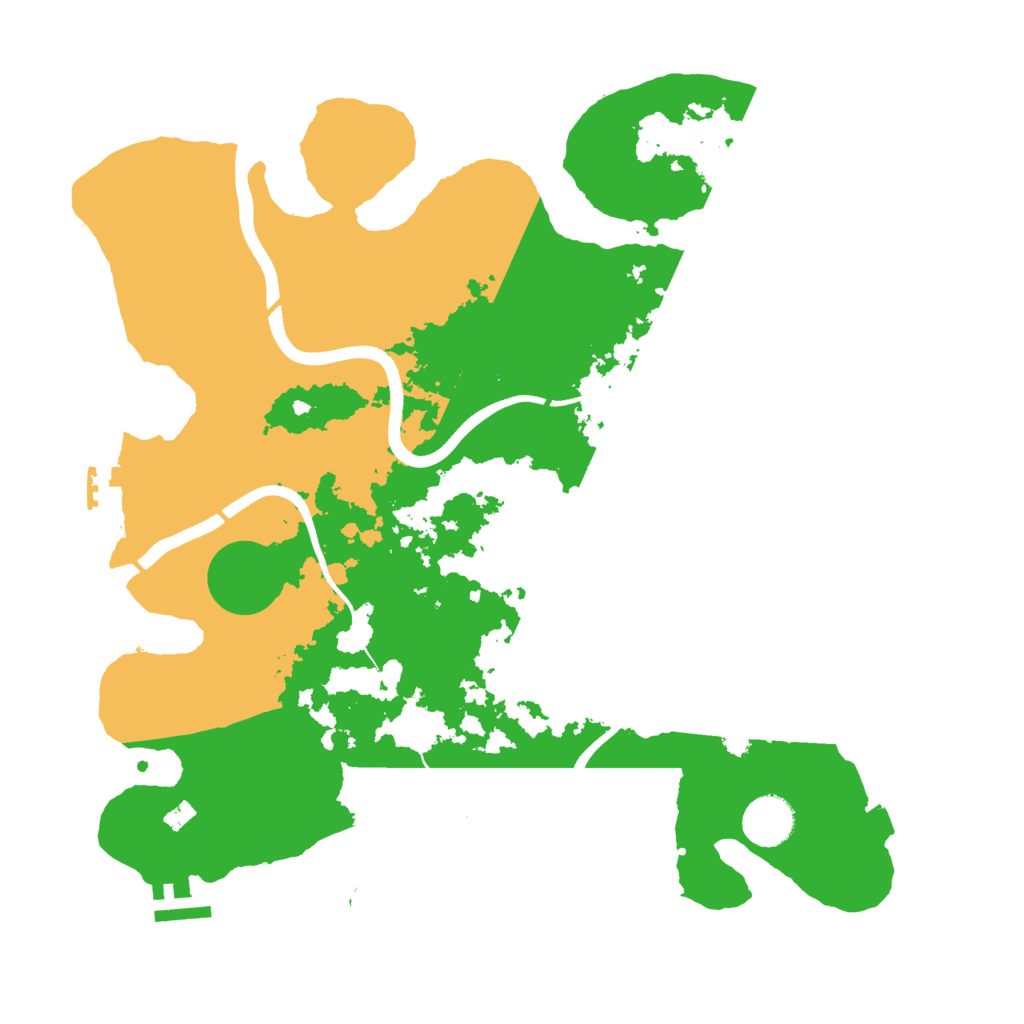 Biome Rust Map: Procedural Map, Size: 3650, Seed: 55392415