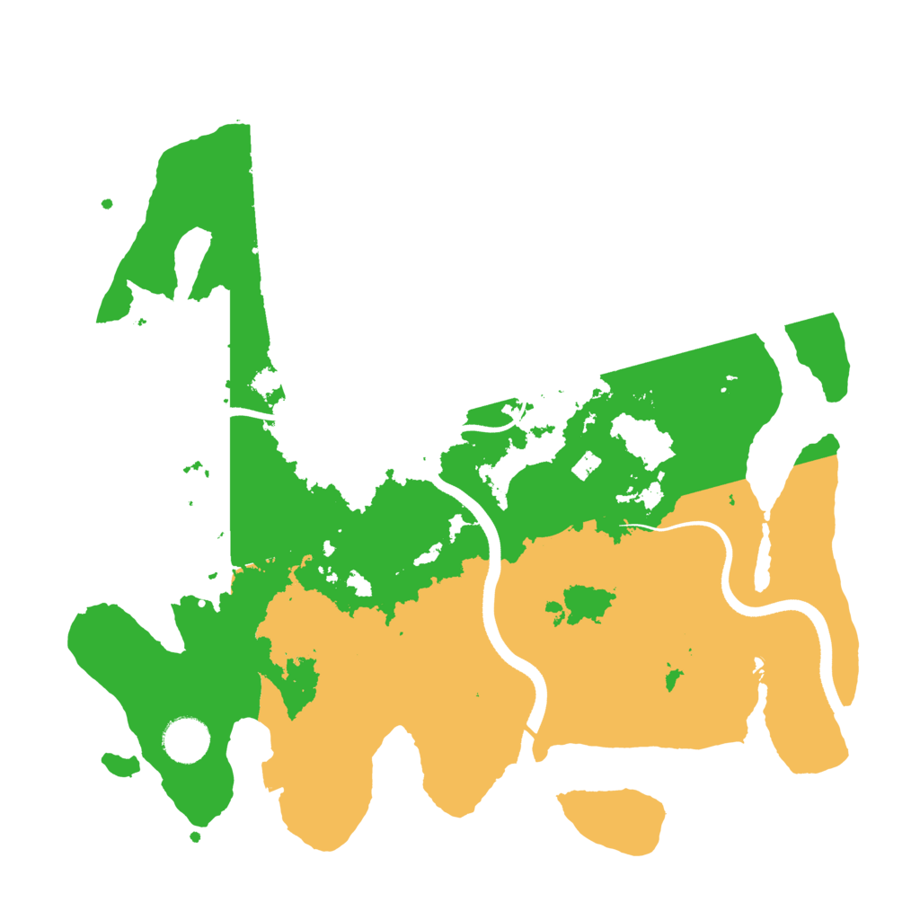 Biome Rust Map: Procedural Map, Size: 3500, Seed: 197942972