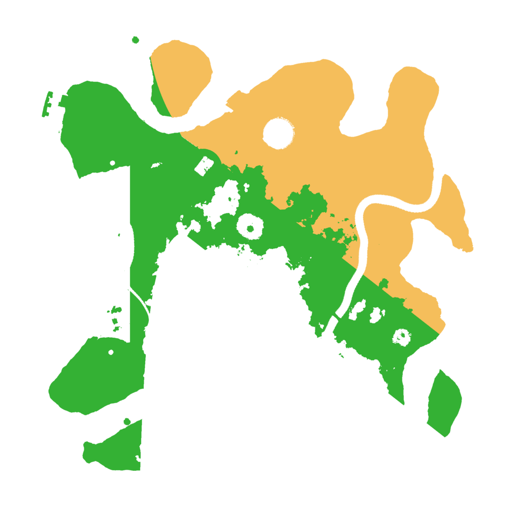 Biome Rust Map: Procedural Map, Size: 3000, Seed: 2500000
