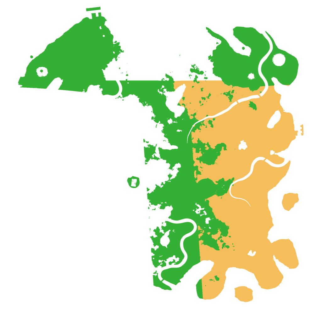 Biome Rust Map: Procedural Map, Size: 4500, Seed: 495965799