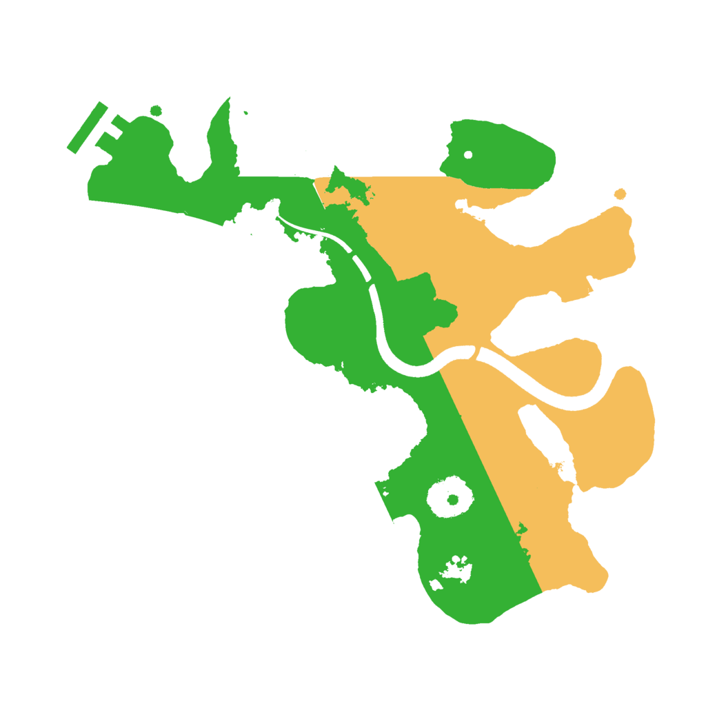Biome Rust Map: Procedural Map, Size: 2500, Seed: 1370957291