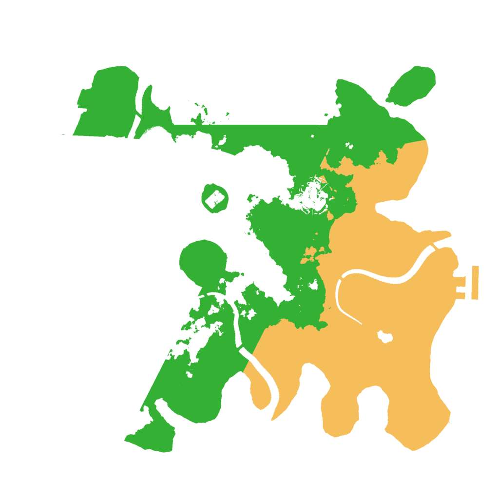 Biome Rust Map: Procedural Map, Size: 3000, Seed: 2095516