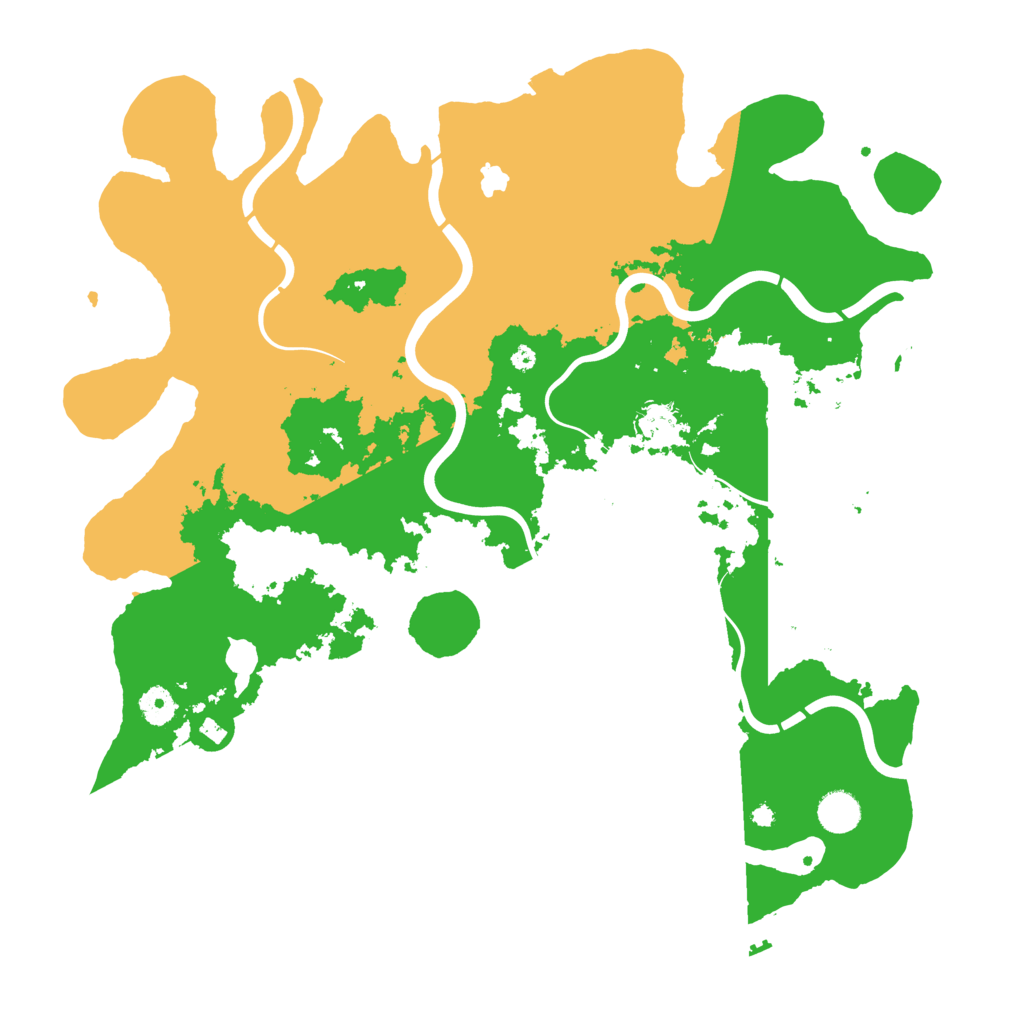 Biome Rust Map: Procedural Map, Size: 4250, Seed: 7348