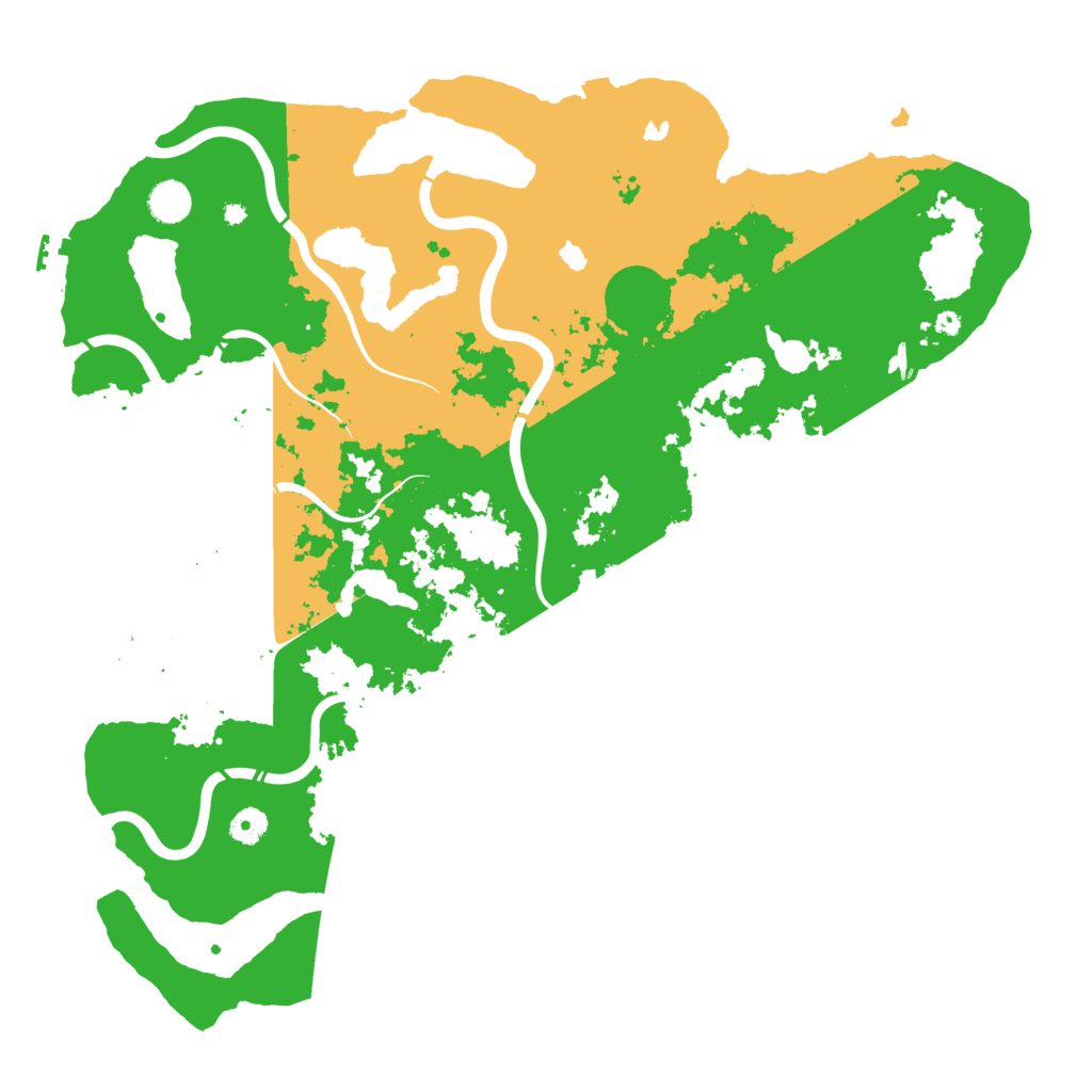 Biome Rust Map: Procedural Map, Size: 4500, Seed: 598411157
