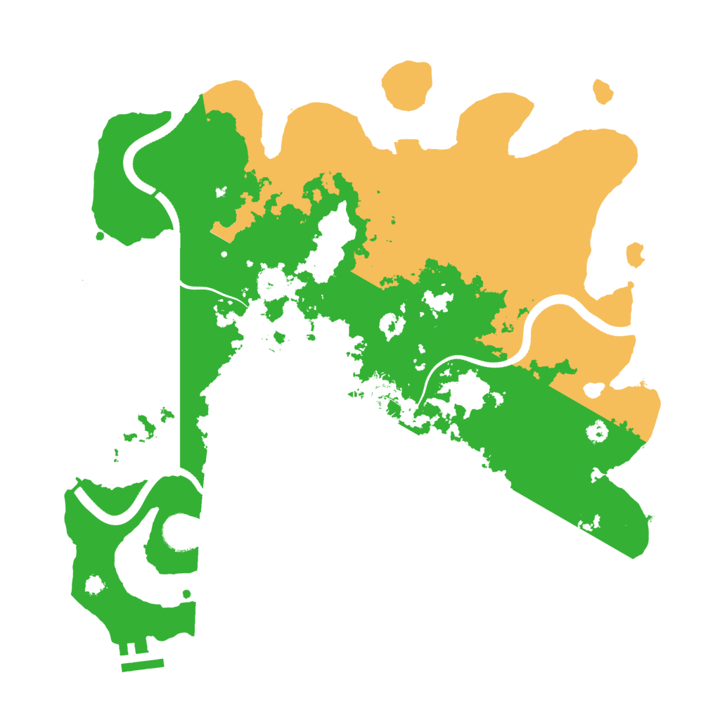 Biome Rust Map: Procedural Map, Size: 3420, Seed: 4206544