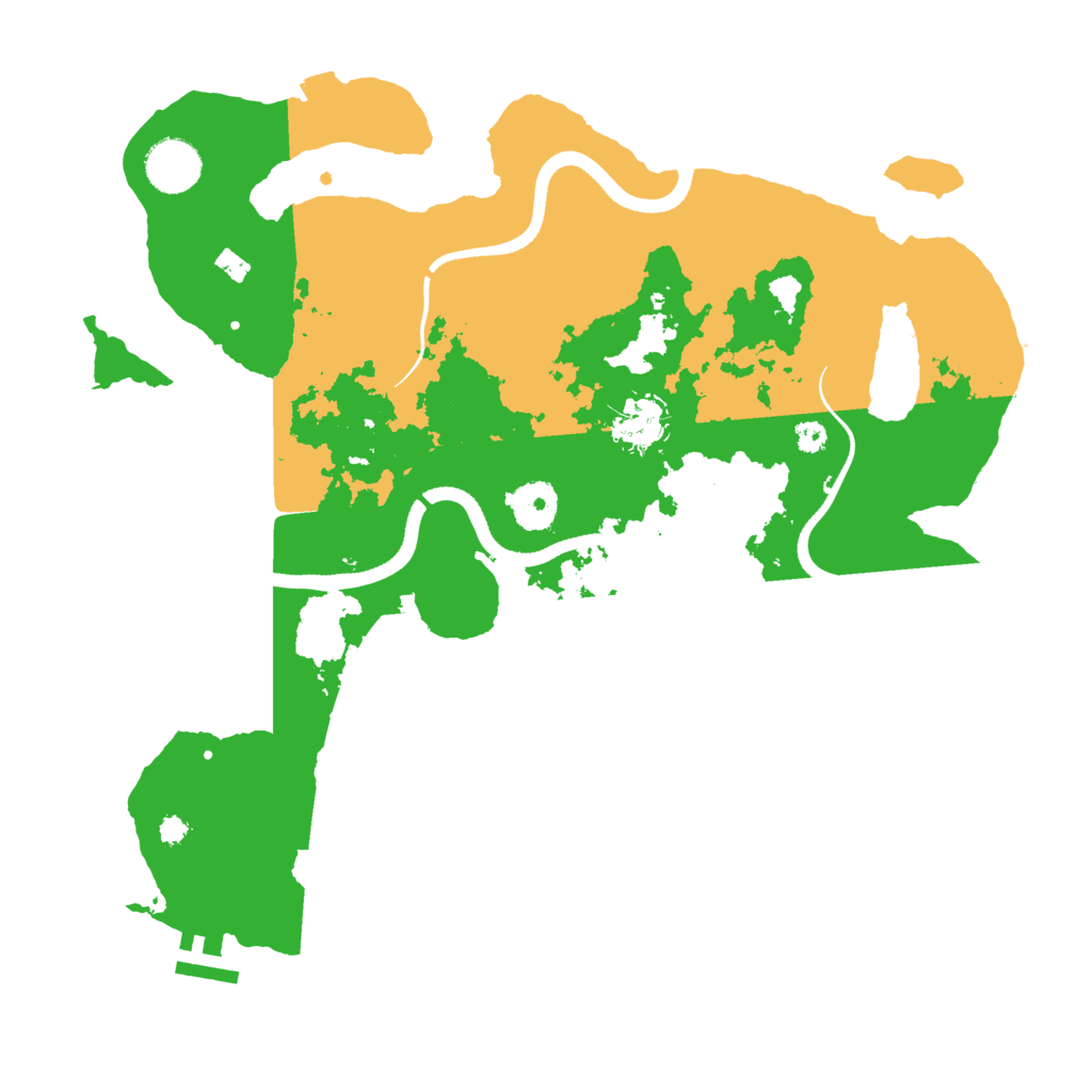 Biome Rust Map: Procedural Map, Size: 3500, Seed: 475214719