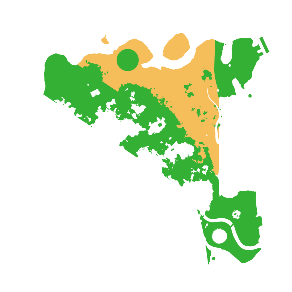 Biome Rust Map: Procedural Map, Size: 3500, Seed: 105212026