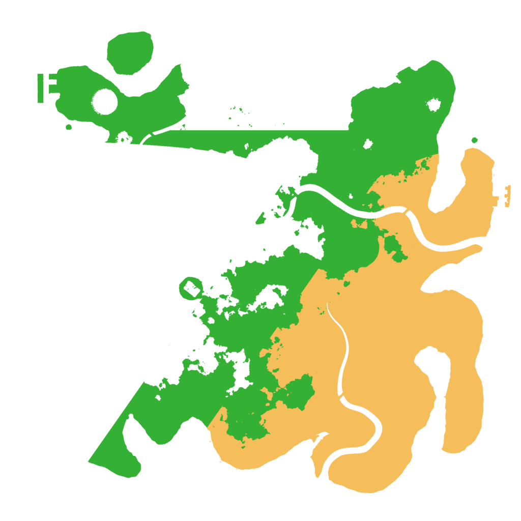 Biome Rust Map: Procedural Map, Size: 3600, Seed: 9678