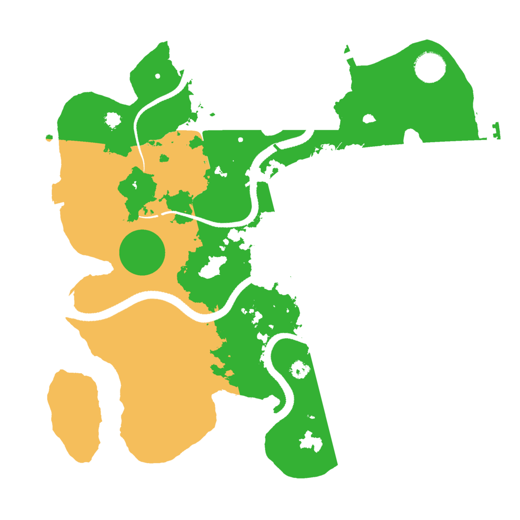 Biome Rust Map: Procedural Map, Size: 3000, Seed: 29023