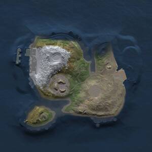 Thumbnail Rust Map: Procedural Map, Size: 1500, Seed: 1591365278, 3 Monuments