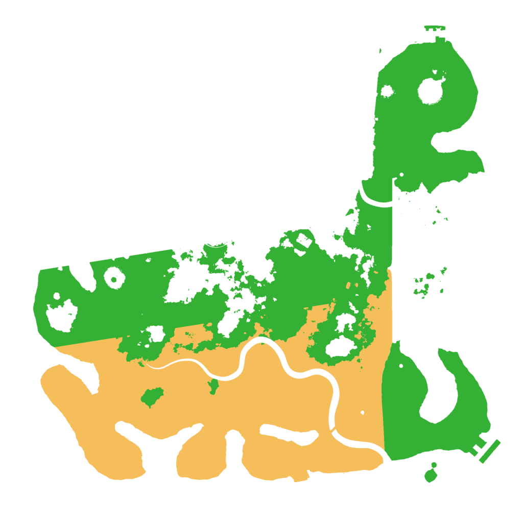 Biome Rust Map: Procedural Map, Size: 3800, Seed: 13255