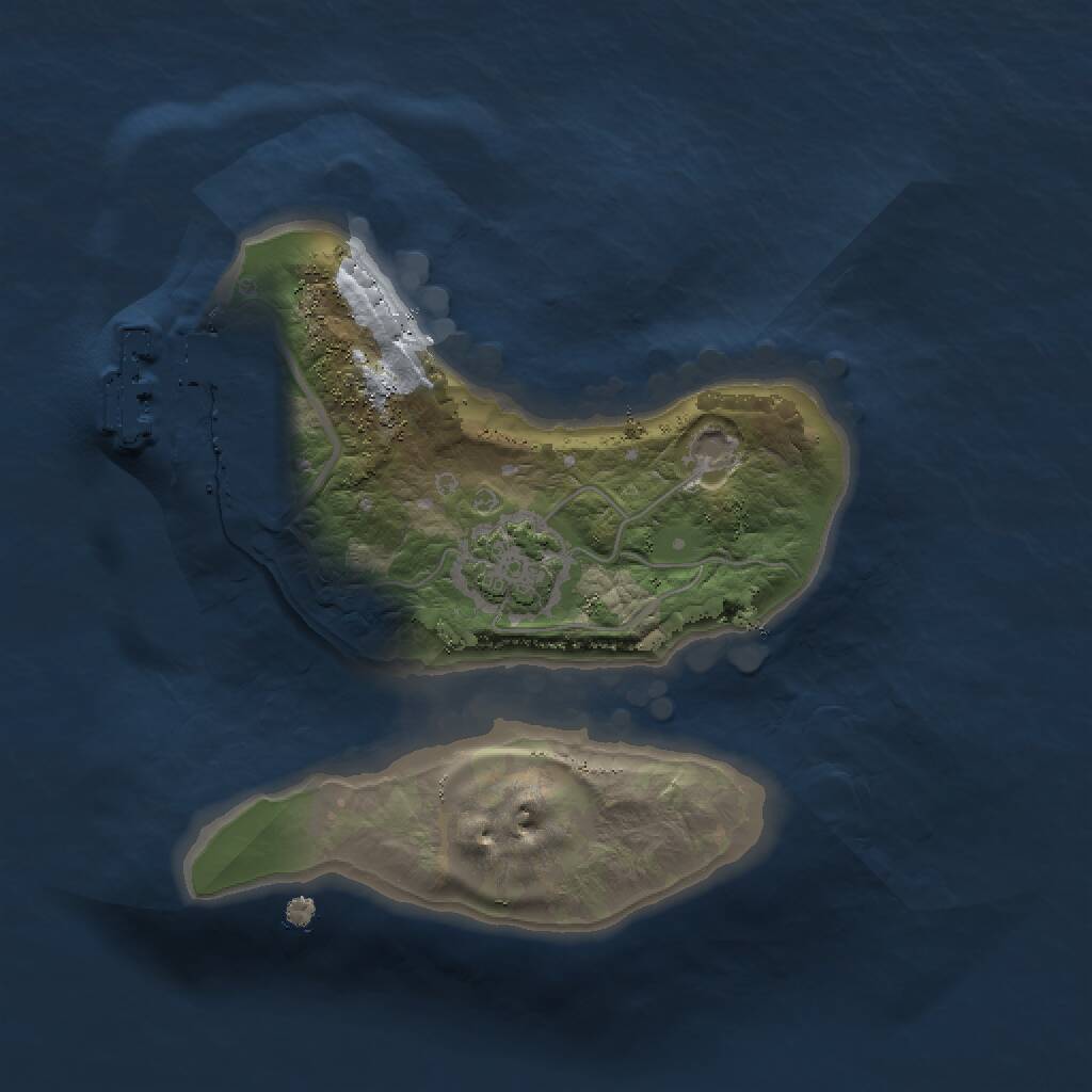Rust Map: Procedural Map, Size: 1500, Seed: 895597174, 3 Monuments
