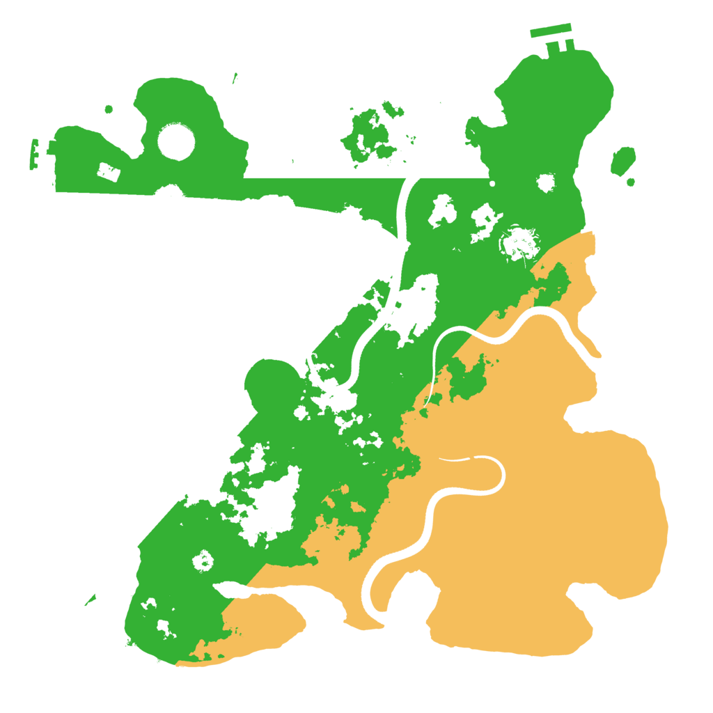 Biome Rust Map: Procedural Map, Size: 3500, Seed: 1543337489