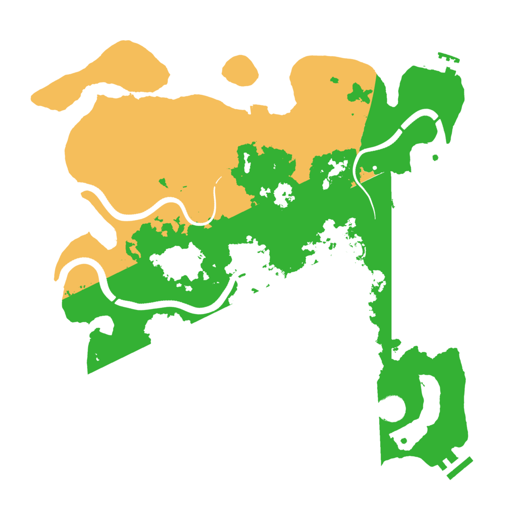 Biome Rust Map: Procedural Map, Size: 3500, Seed: 192594600