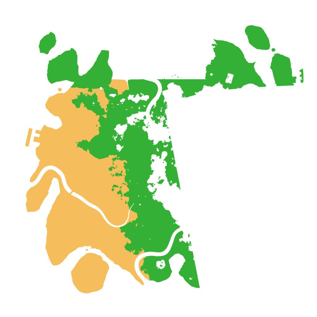 Biome Rust Map: Procedural Map, Size: 3500, Seed: 156107521