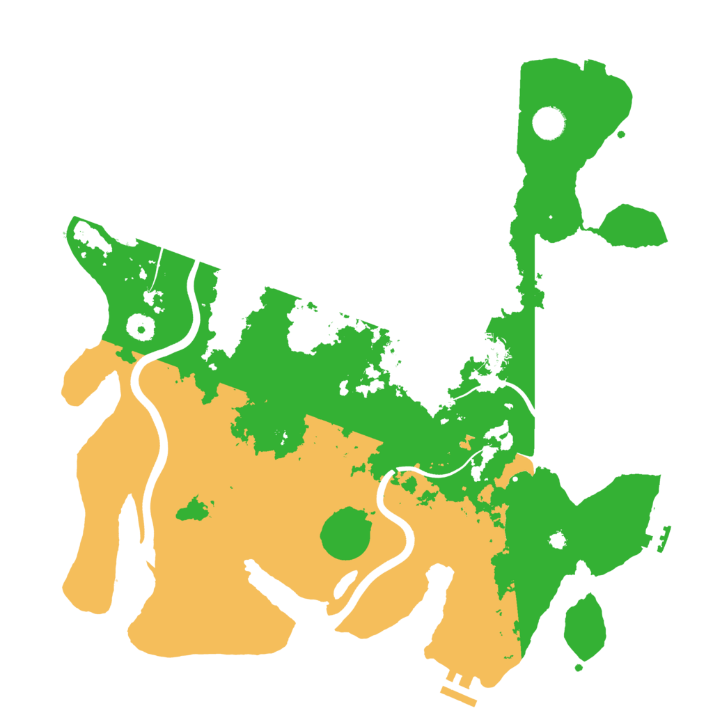 Biome Rust Map: Procedural Map, Size: 3850, Seed: 233